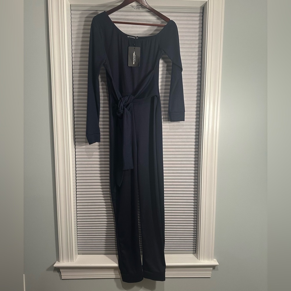 NWT Pretty Little Thing navy jumpsuit - Picture 5 of 5